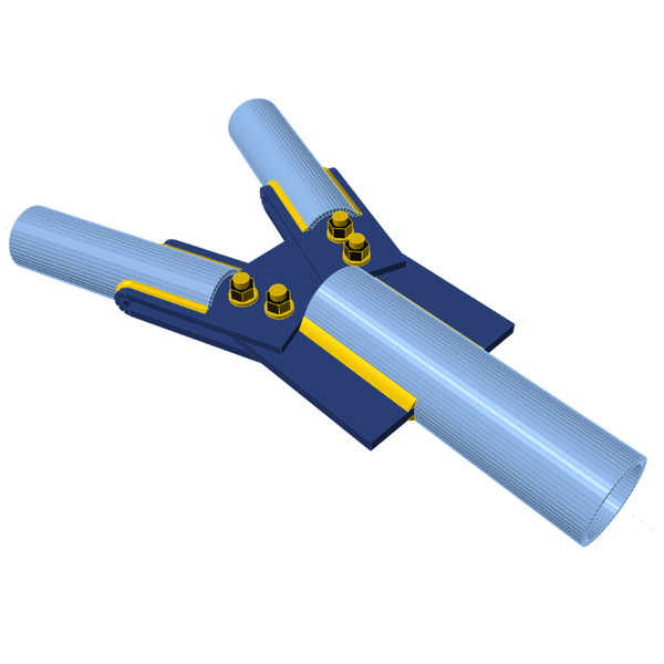 Tubes with bent plates IDEA StatiCa